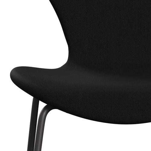 Fritz Hansen 3107 stoel Volledige bekleding, warme grafiet/roem grijs (F60051)