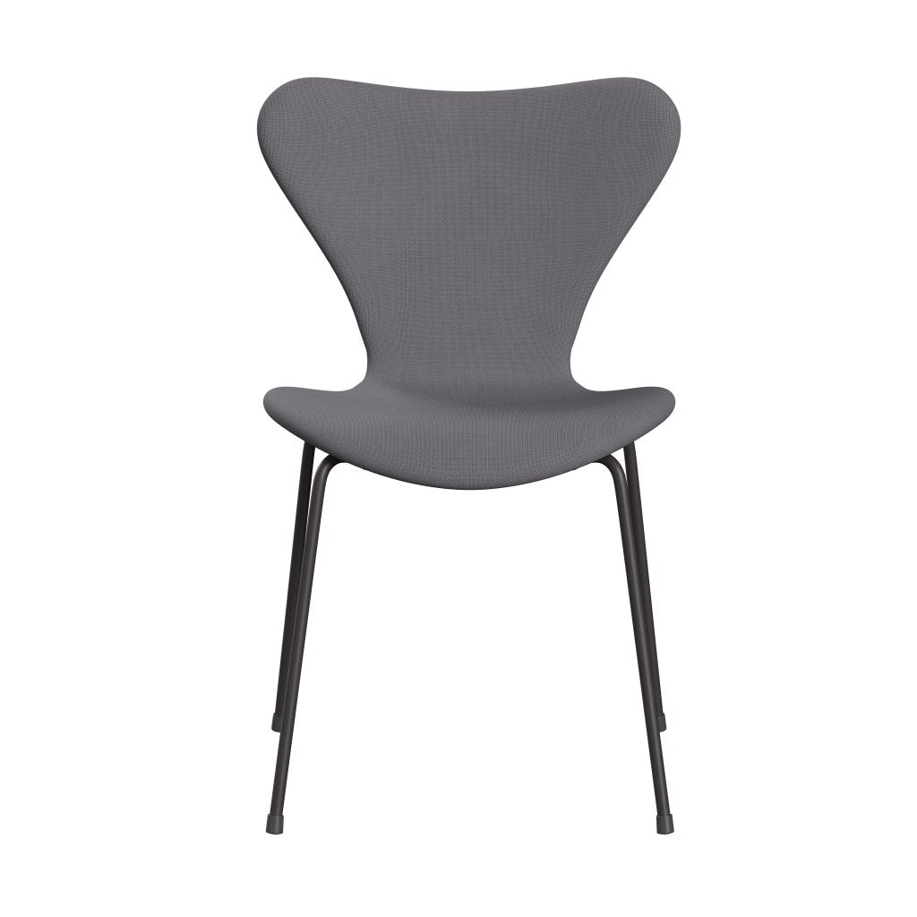 Fritz Hansen 3107 chaise complète complète, graphite chaud / gris de la renommée (F60078)