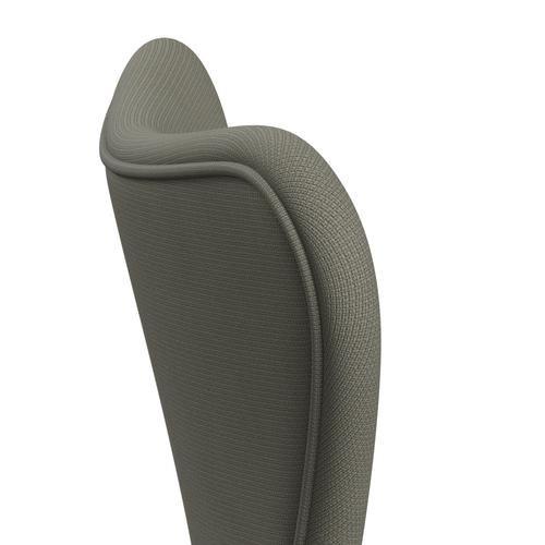 Fritz Hansen 3107 chaise complète complète, graphite chaud / gris de renom (F61136)