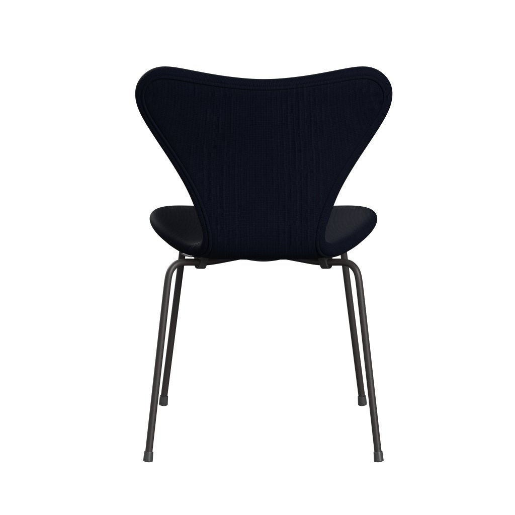 Fritz Hansen 3107 chaise complète complète, graphite chaud / renommée marine (F66061)