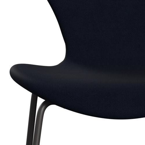 Fritz Hansen 3107 chaise complète complète, graphite chaud / renommée marine (F66061)