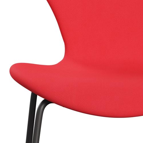 Fritz Hansen 3107 chaise complète complète, graphite chaud / renom rose