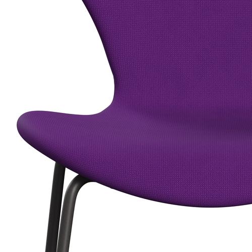 Fritz Hansen 3107 Stuhl Vollpolsterung, Warm Graphite/Fame Violet