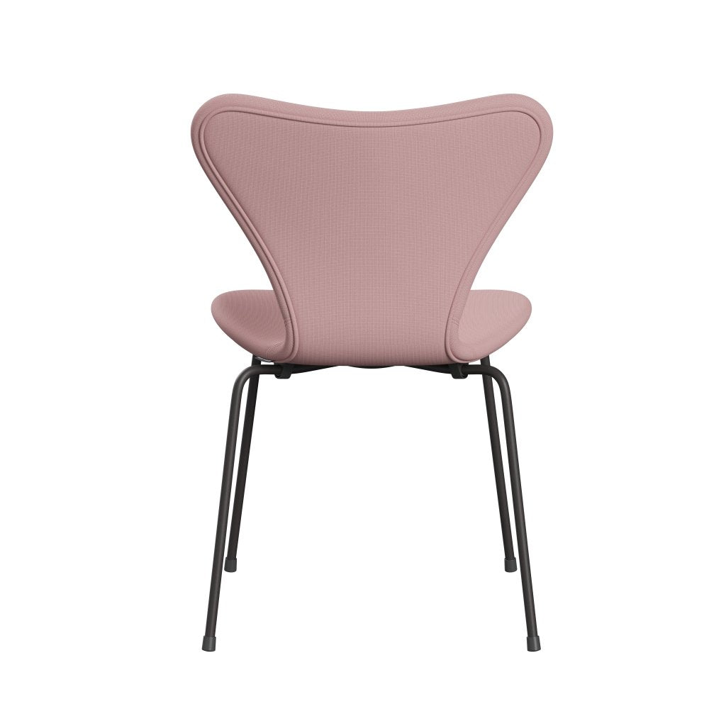 Fritz Hansen 3107 chaise complète complète, graphite chaud / renommée violette chaude