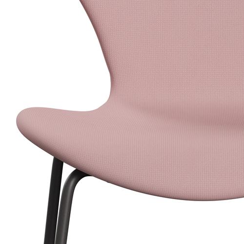 Fritz Hansen 3107 chaise complète complète, graphite chaud / renommée violette chaude