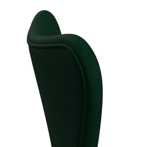 Fritz Hansen 3107 chaise complète complète, graphite chaud / bouteille Hallingdal Green