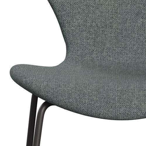 Fritz Hansen 3107 chaise complète complète, graphite chaud / gris Hallingdal