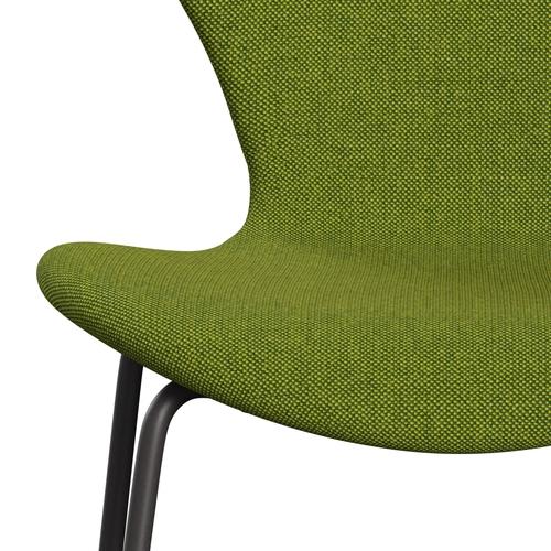 Fritz Hansen 3107 stoel Volledige bekleding, warme grafiet/Hallingdal Green