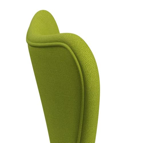 Fritz Hansen 3107 chaise complète complète, graphite chaud / citron vert hallingdal