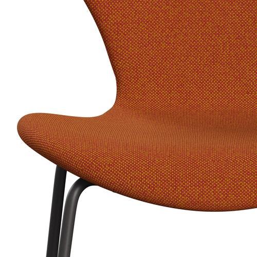 Fritz Hansen 3107 sedia piena rivestimento, calda grafite/Halingdal Red/Curry