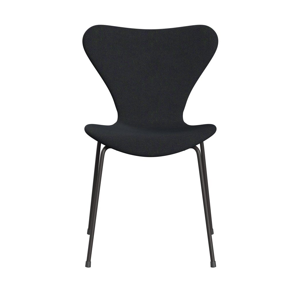 Fritz Hansen 3107 Chair Full Upholstery, Warm Graphite/Hallingdal Violet/Green