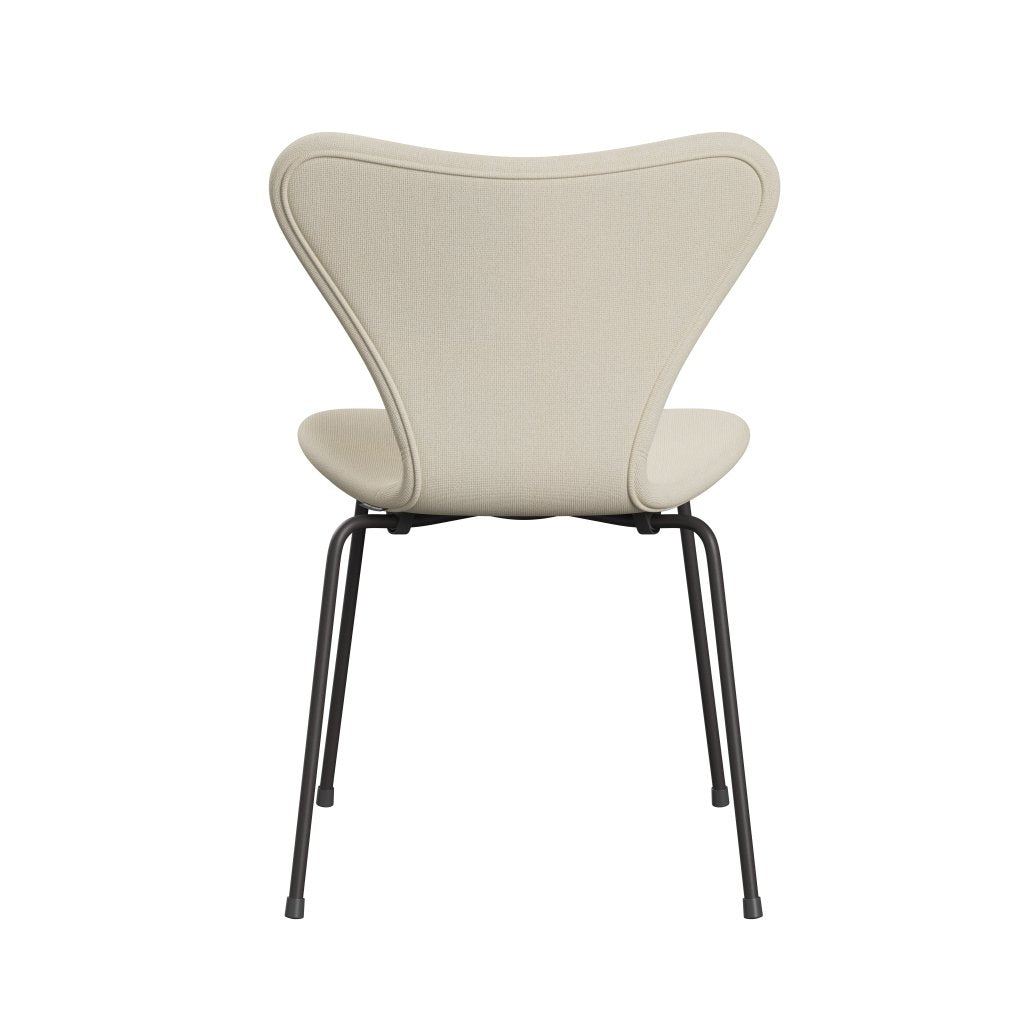 Fritz Hansen 3107 Stuhl Vollpolsterung, Warm Graphite/Hallingdal Wool White