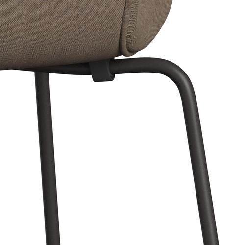 Fritz Hansen 3107 stol full klädsel, varm grafit/remix beige (REM233)