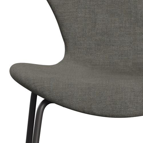 Fritz Hansen 3107 chaise complète complète, graphite chaud / béton de remix