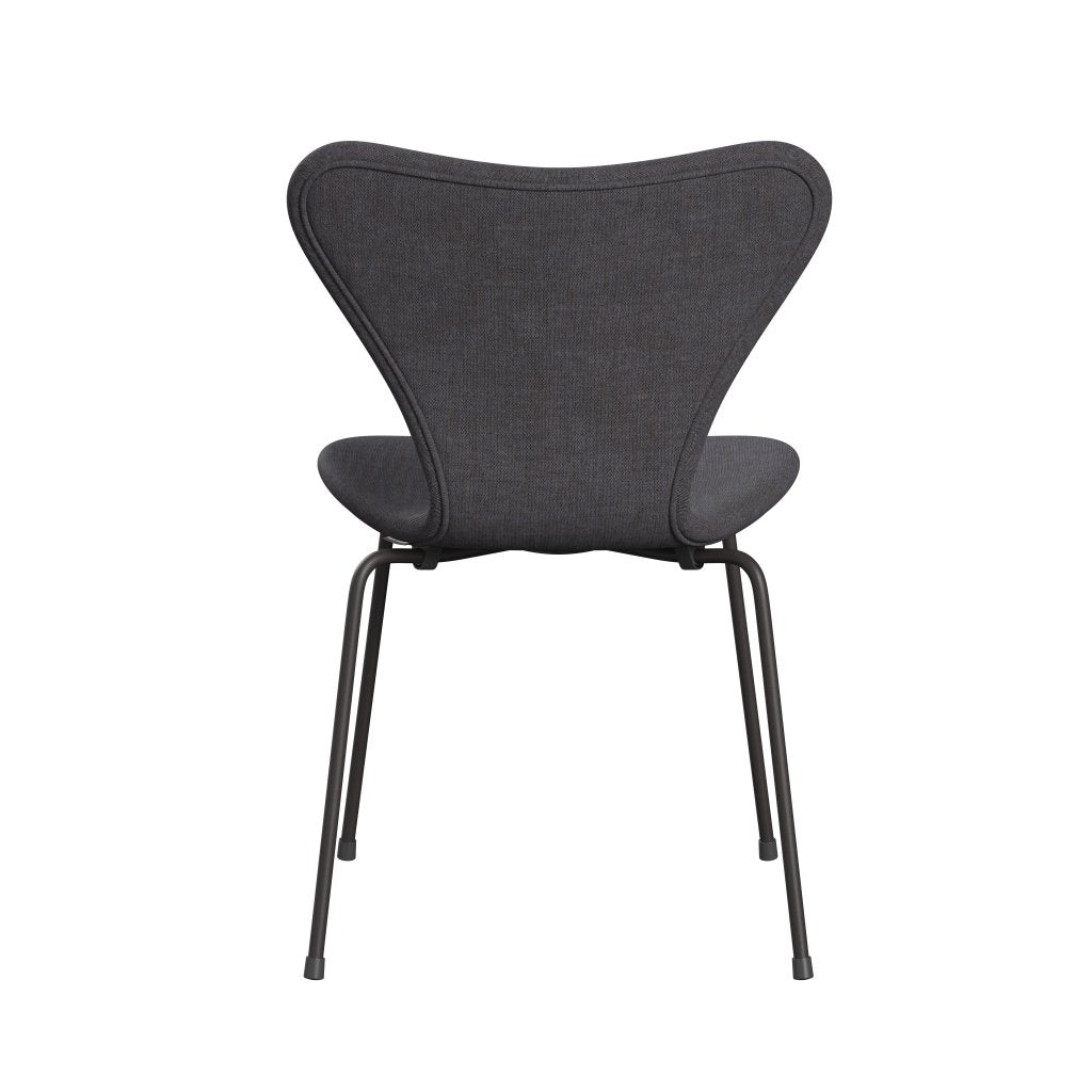 Fritz Hansen 3107 chaise complète complète, graphite chaud / remix gris foncé (REM266)