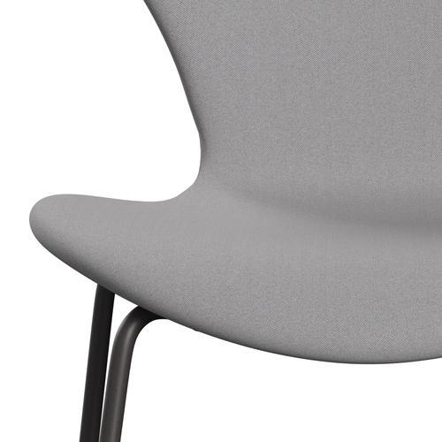 Fritz Hansen 3107 chaise complète complète, graphite chaud / remix gris / vert