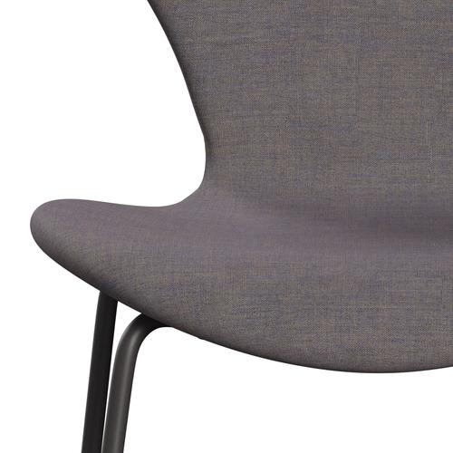 Fritz Hansen 3107 sedia piena tappezzeria, grafite calda/remix blu rosa