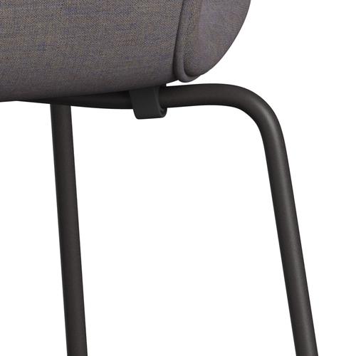 Fritz Hansen 3107 chaise complète complète, graphite chaud / remix rose bleu