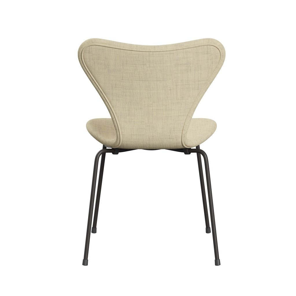 Fritz Hansen 3107 stoel Volledige bekleding, warm grafiet/remix wol wit