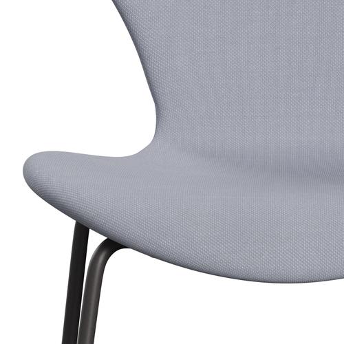 Fritz Hansen 3107 sedia piena tappezzeria, grigio per mouse di grafite/taglio in acciaio caldo