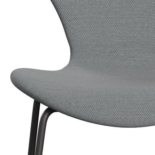 Fritz Hansen 3107 stol fuld polstring, varm grafit/stålcut trio grå