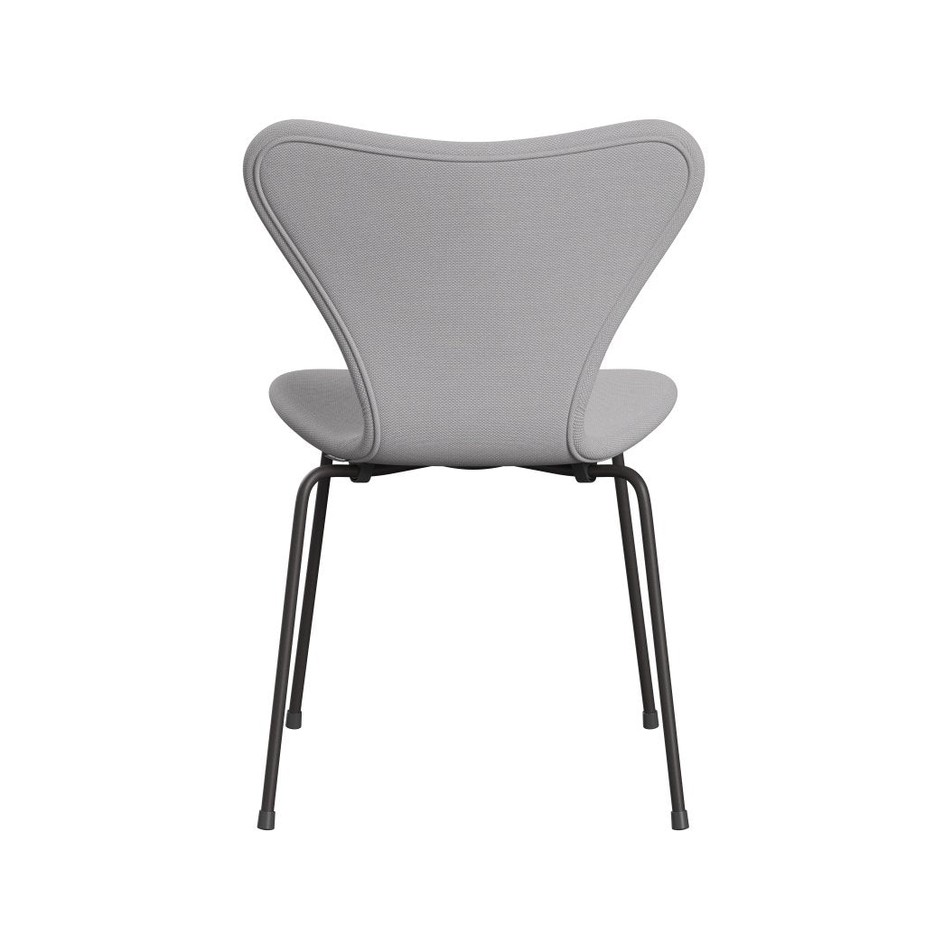 Fritz Hansen 3107 stoel Volledige bekleding, warm grafiet/staalcut trio wit en lichtgrijs