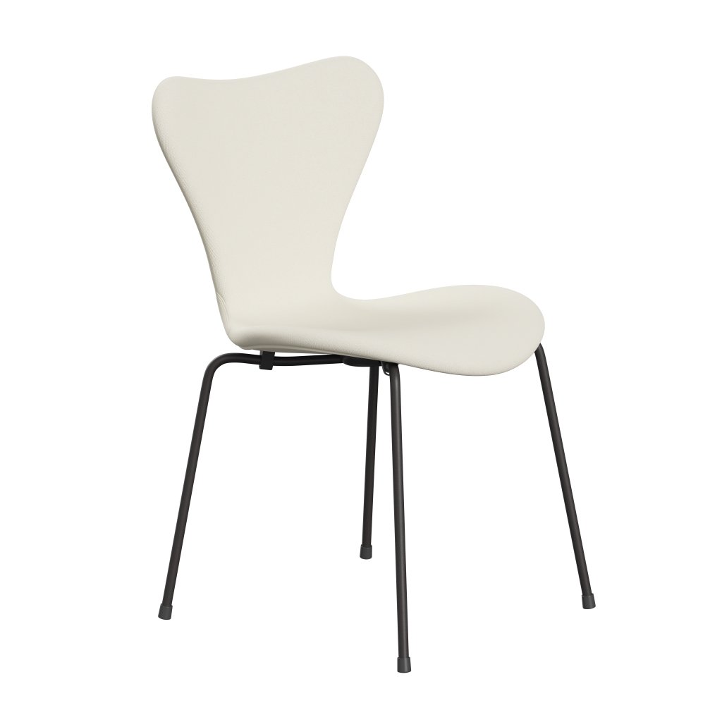 Fritz Hansen 3107 chaise complète complète, graphite chaud / sunniva 2 crème