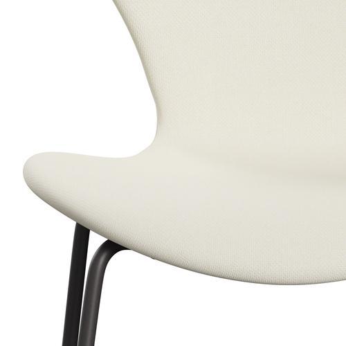 Fritz Hansen 3107 Silla tapicería completa, grafito cálido/sunniva 2 crème