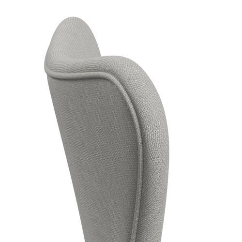 Fritz Hansen 3107 chaise complète complète, graphite chaud / sunniva 2 toile naturelle