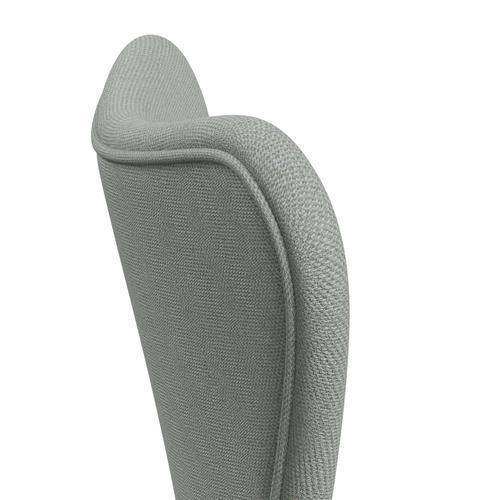 Fritz Hansen 3107 chaise complète complète, graphite chaud / sunniva 2 Green à la menthe