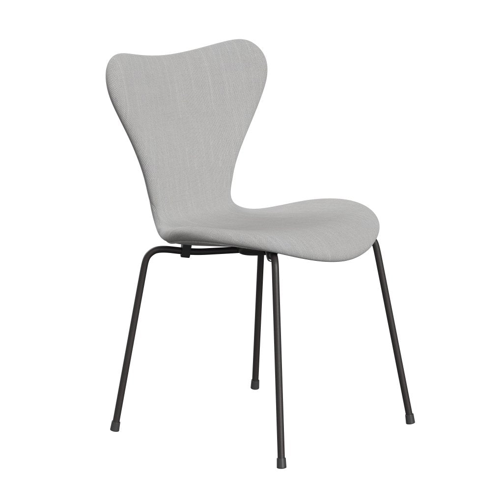 Fritz Hansen 3107 Stuhl Vollpolsterung, Warm Graphit/Sunniva 2 Natur/Hellgrau