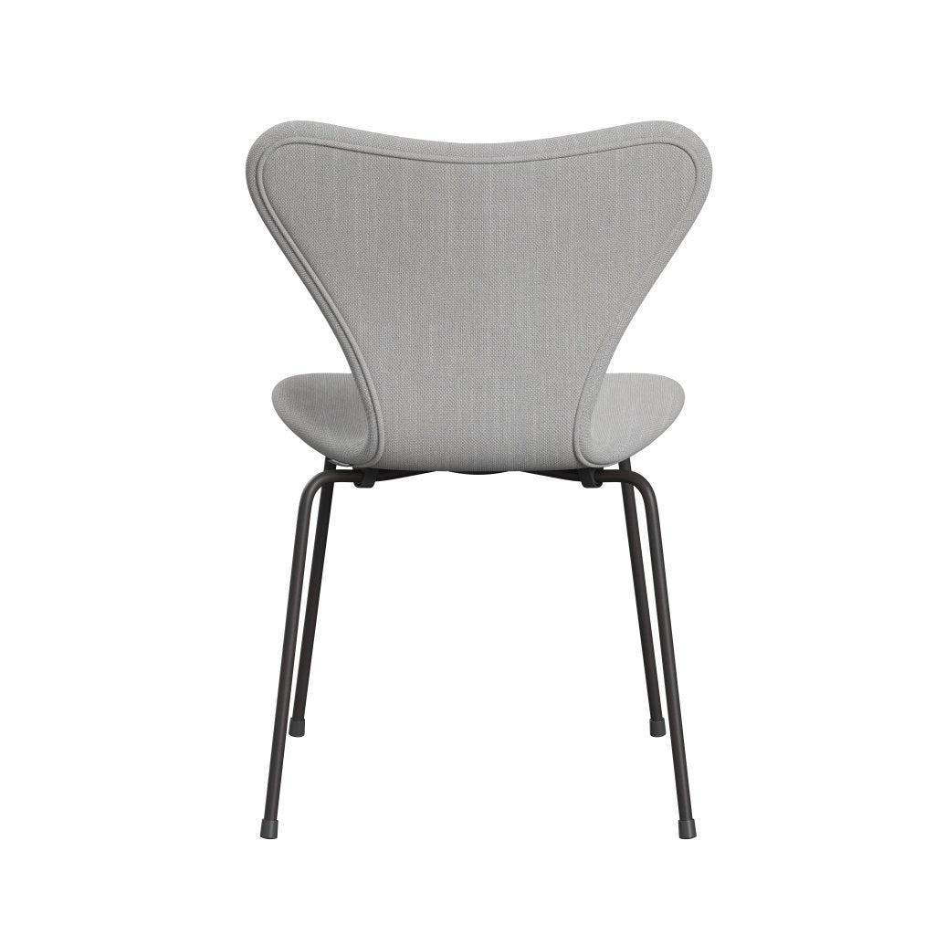 Fritz Hansen 3107 Stuhl Vollpolsterung, Warm Graphit/Sunniva 2 Natur/Hellgrau