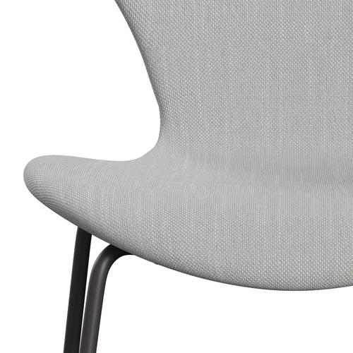 Fritz Hansen 3107 stoel Volledige bekleding, warme grafiet/sunniva 2 natuurlijk/lichtgrijs