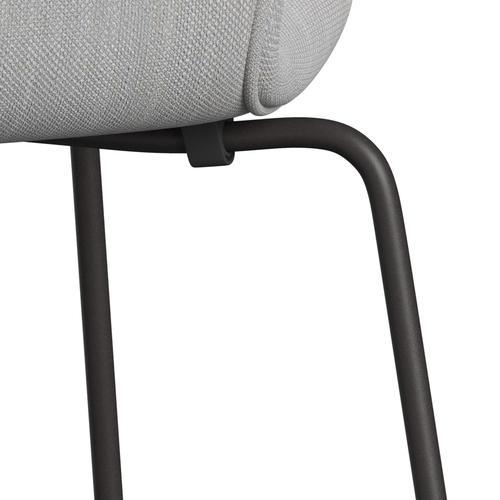 Fritz Hansen 3107 Stuhl Vollpolsterung, Warm Graphit/Sunniva 2 Natur/Hellgrau