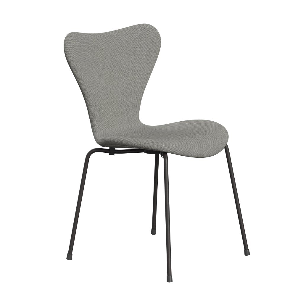 Fritz Hansen 3107 Stuhl Vollpolsterung, Warm Graphit/Sunniva 2 Sand/Hellgrau