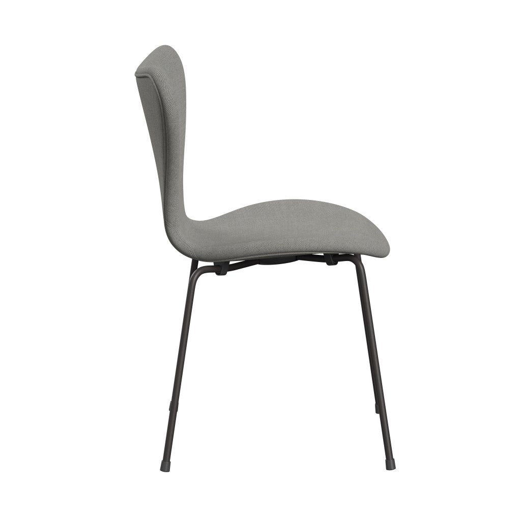 Fritz Hansen 3107 stoel Volledige bekleding, warm grafiet/sunniva 2 zand/lichtgrijs