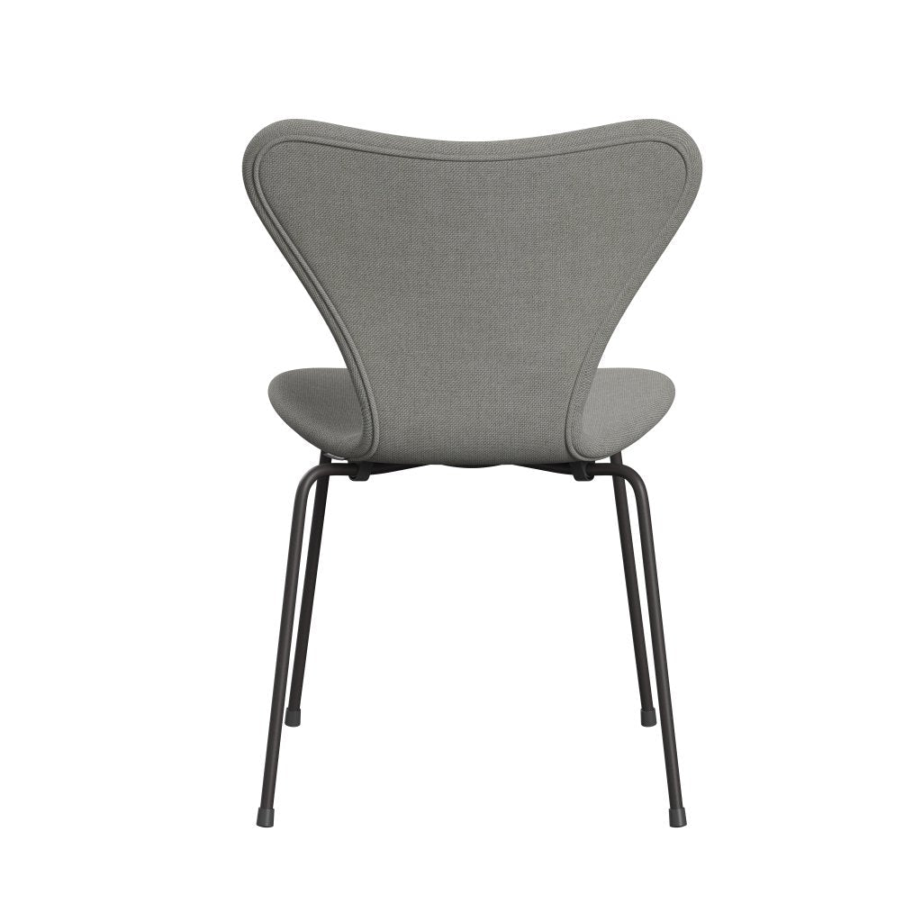 Fritz Hansen 3107 Stuhl Vollpolsterung, Warm Graphit/Sunniva 2 Sand/Hellgrau