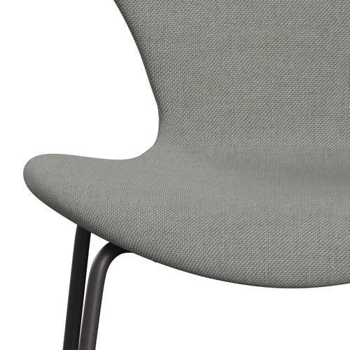 Fritz Hansen 3107 Stuhl Vollpolsterung, Warm Graphit/Sunniva 2 Sand/Hellgrau