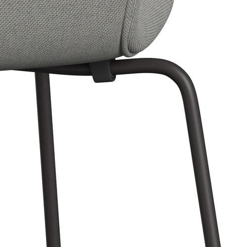 Fritz Hansen 3107 Stuhl Vollpolsterung, Warm Graphit/Sunniva 2 Sand/Hellgrau