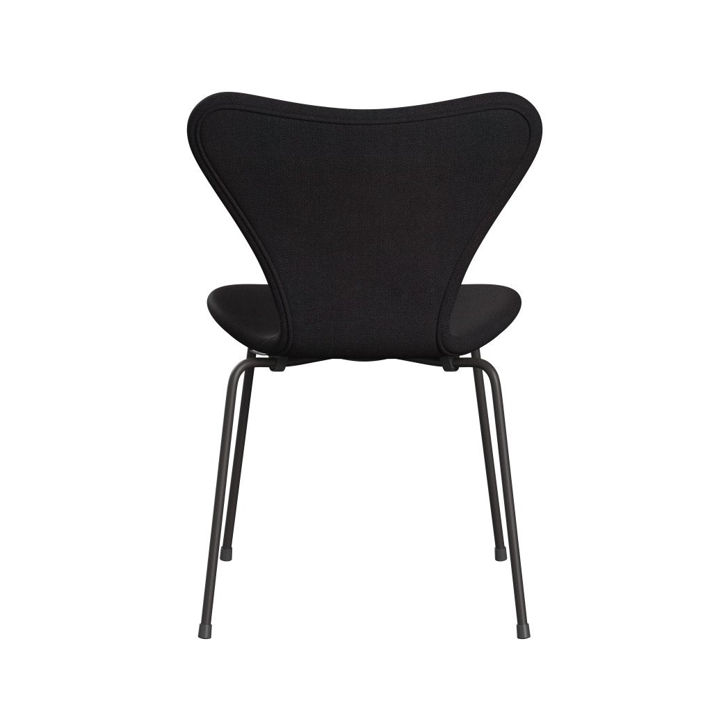 Silla Fritz Hansen 3107 Tapicería completa, Grafito cálido/Sunniva 2 Negro (SV683)