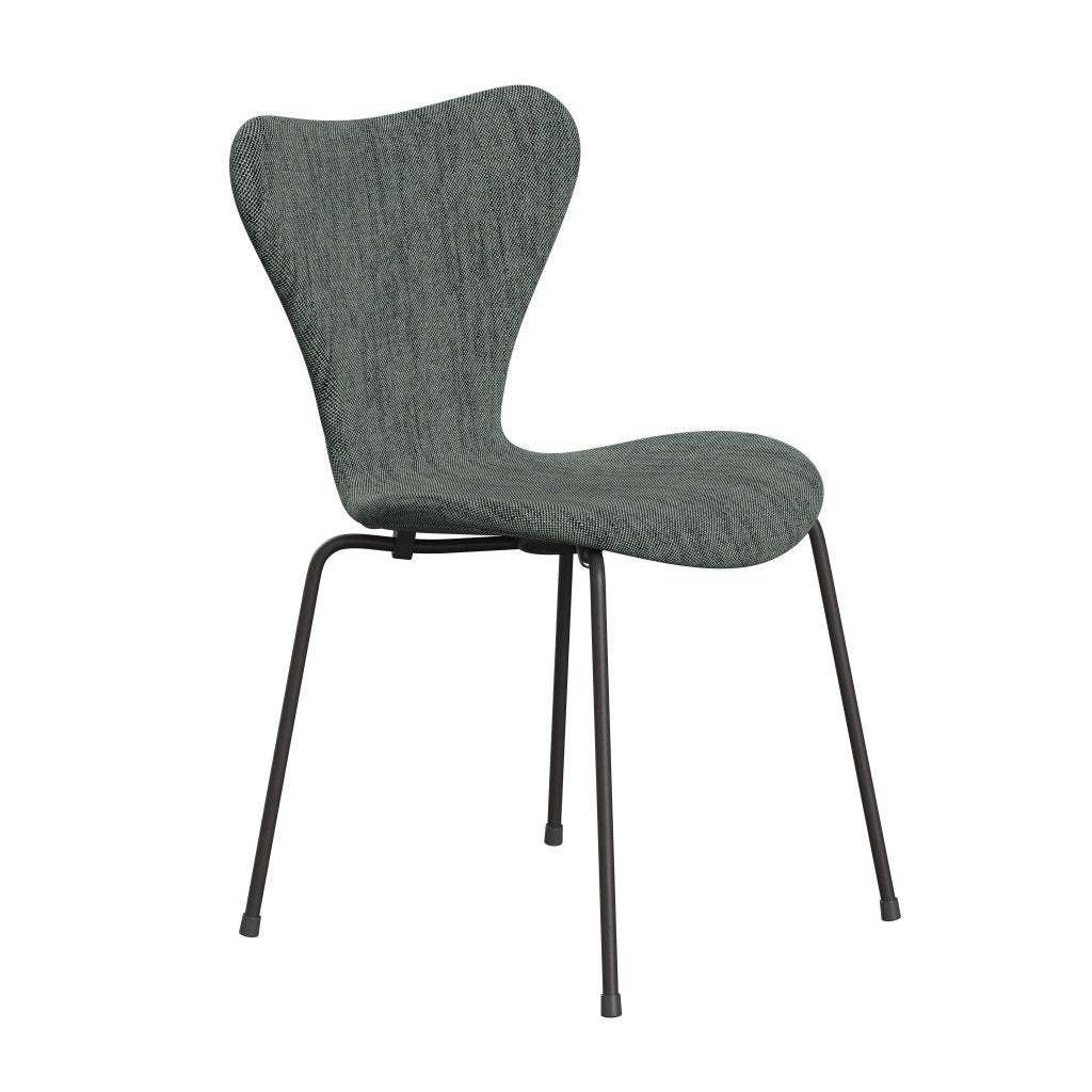 Fritz Hansen 3107 stoel Volledige bekleding, warme grafiet/sunniva 2 zwart/wit