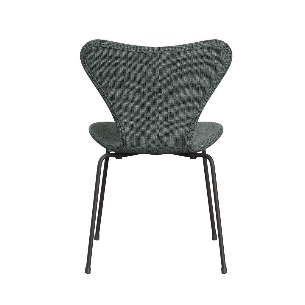 Fritz Hansen 3107 Chair Full Upholstery, Warm Graphite/Sunniva 2 Black/White