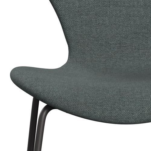 Fritz Hansen 3107 Chair Full Upholstery, Warm Graphite/Sunniva 2 Steel Grey