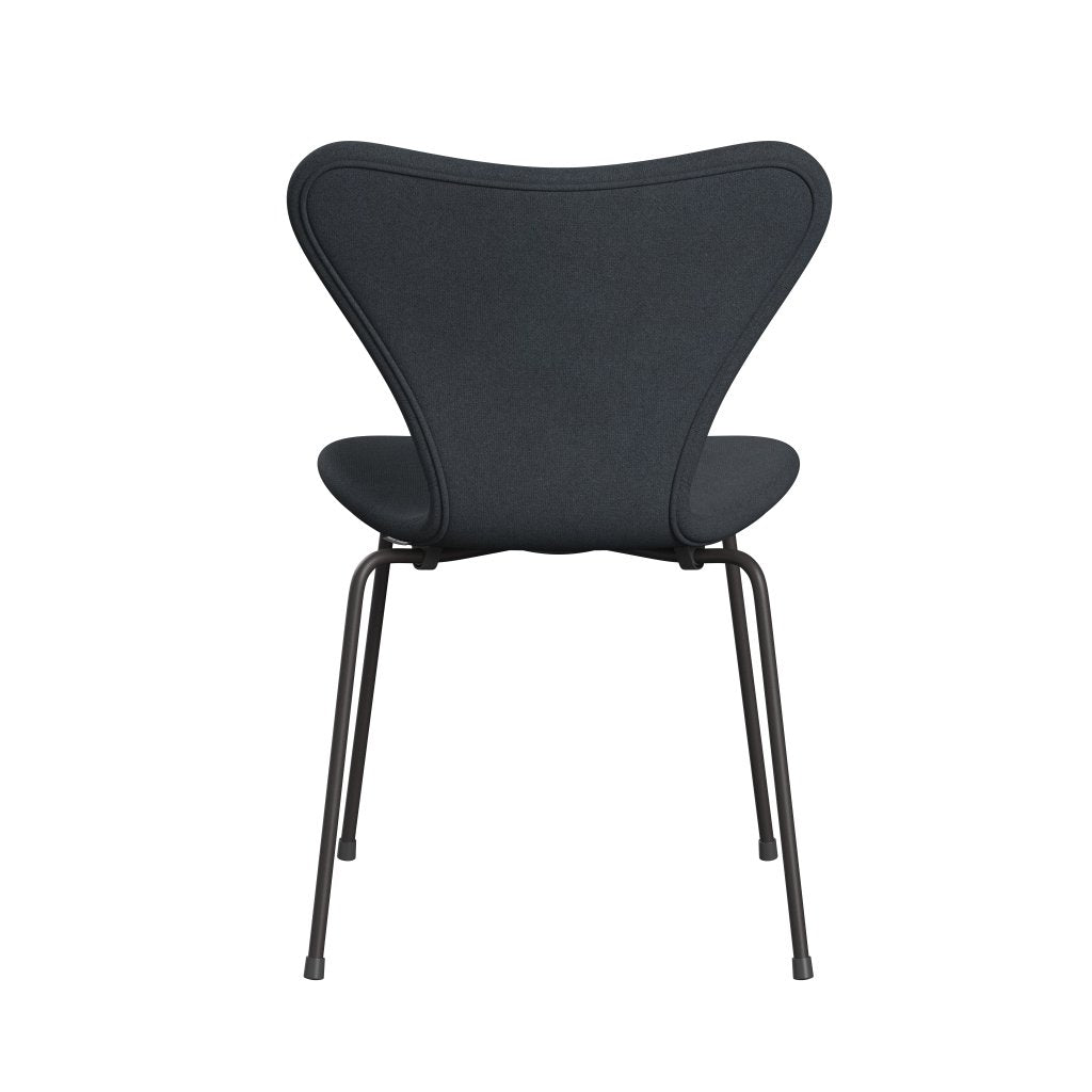 Fritz Hansen 3107 Stuhl Full Polster, warmes Graphit/Tonus dunkelgrau