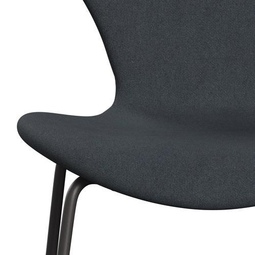 Fritz Hansen 3107 sedia piena tappezzeria, grafite calda/tonus grigio scuro