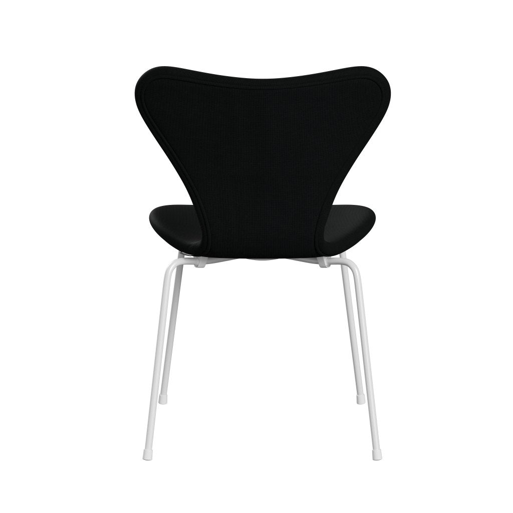 Fritz Hansen 3107 sedia piena rivestimento, bianco/fama nero