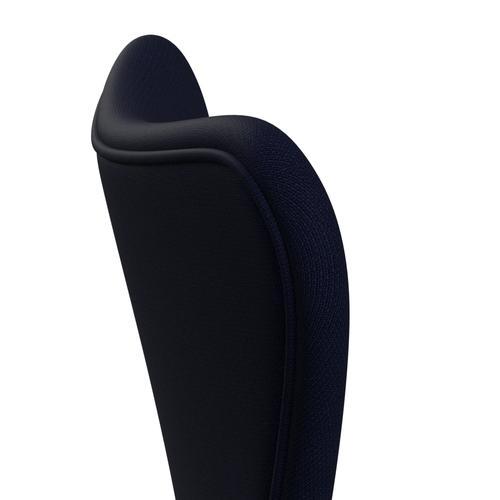 Fritz Hansen 3107 chaise complète complète, blanc / renom bleu noir