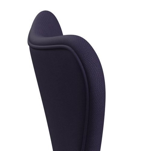 Fritz Hansen 3107 chaise complète complète, blanc / renom violet sombre