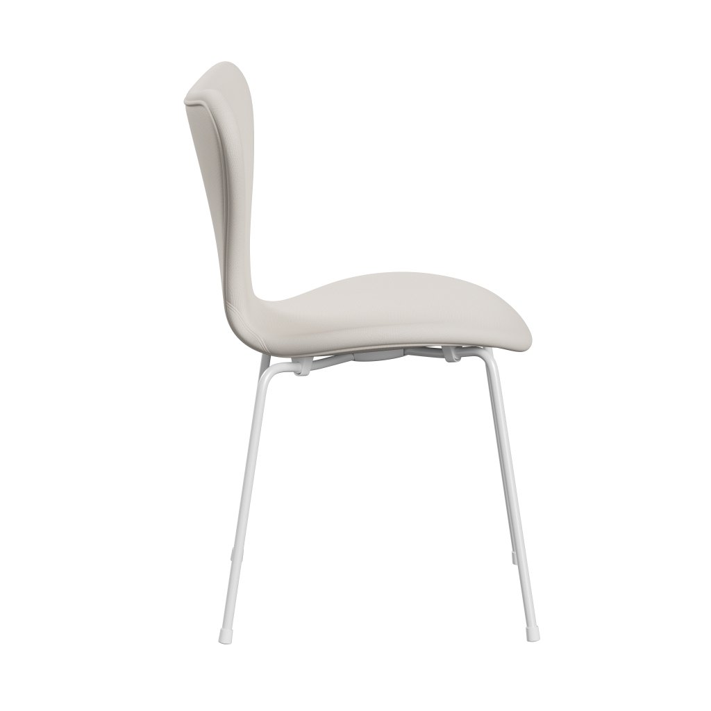 Fritz Hansen 3107 stoel Volledige bekleding, wit/roem wit