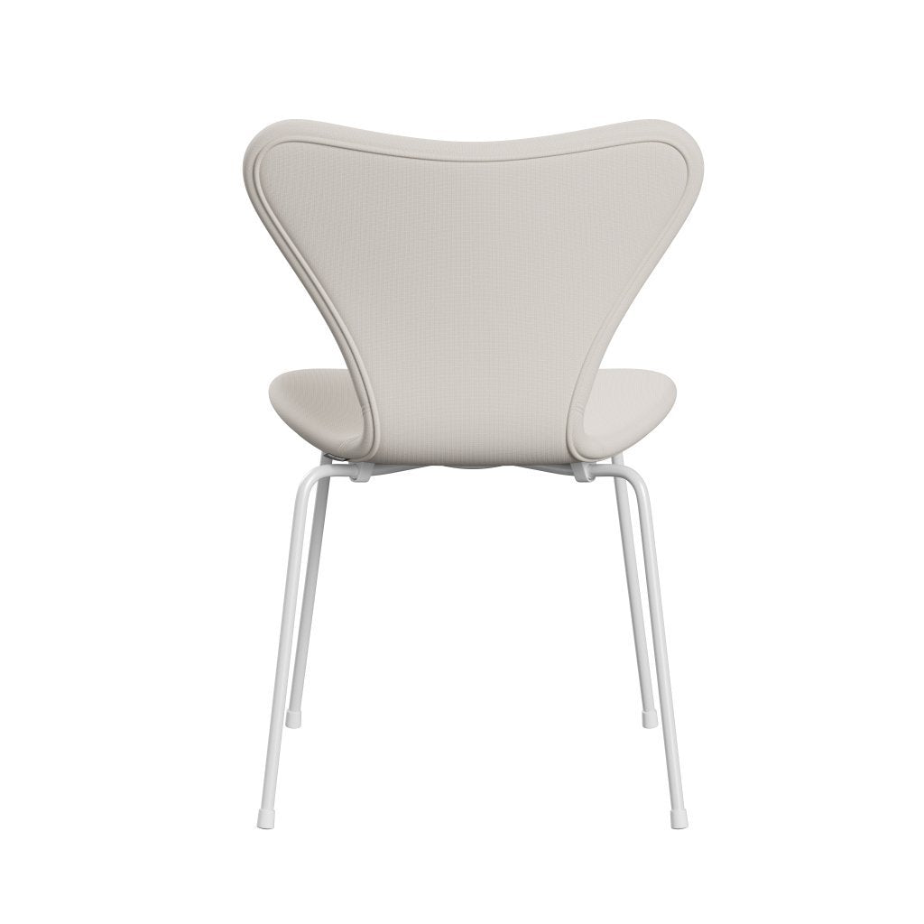 Fritz Hansen 3107 Silla tapicería completa, blanco/fama blanco